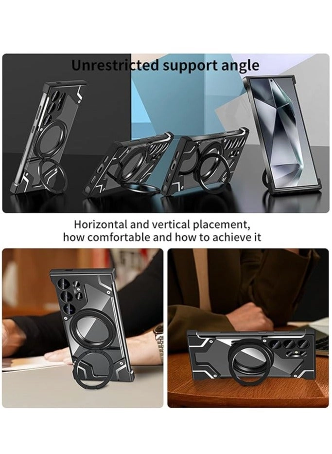 Frameless Metal Case with MagSafe for Samsung Galaxy S24Ultra