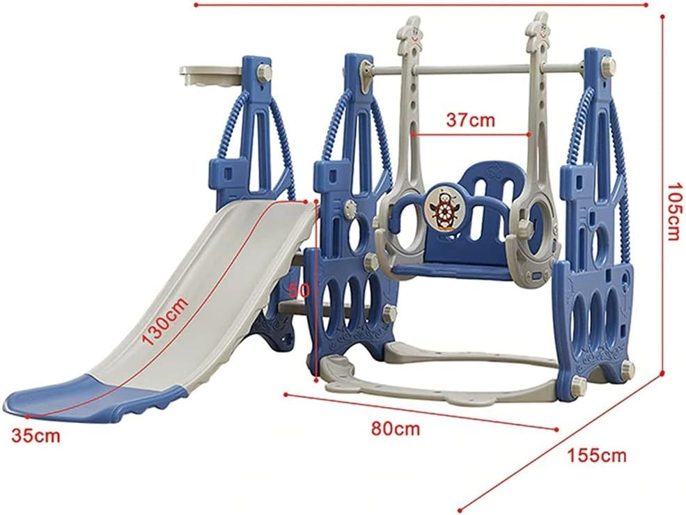 3 In 1 Swing With Slide - Pink 1-6 years