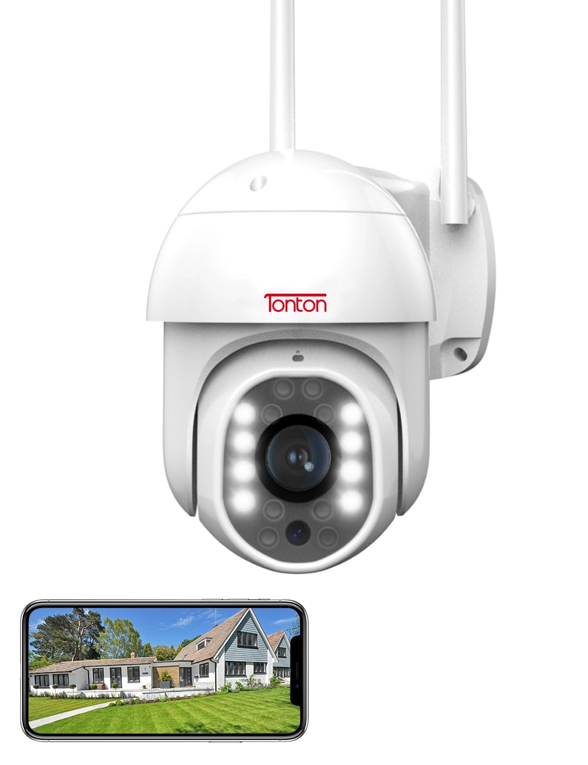 Tonton Security PTZ Wi-Fi Dome IP Surveillance Camera 1080P