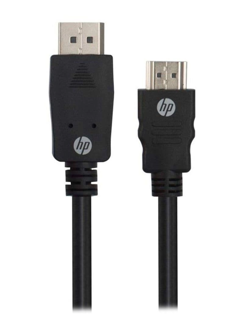 HP Display Port To HDMI Cable - Black/Silver