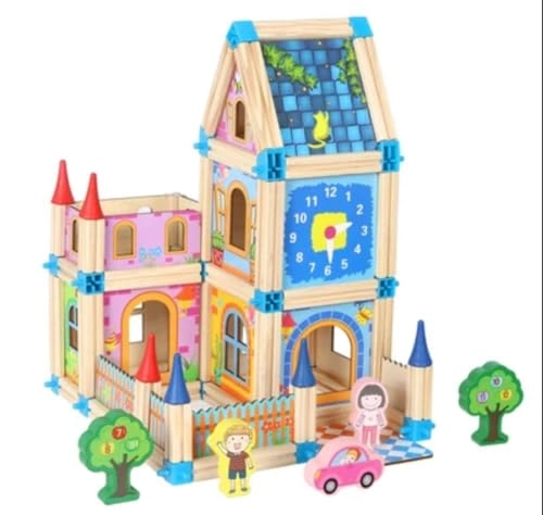 Master of Architecture - Wooden Castle Doll House Set Figures Car