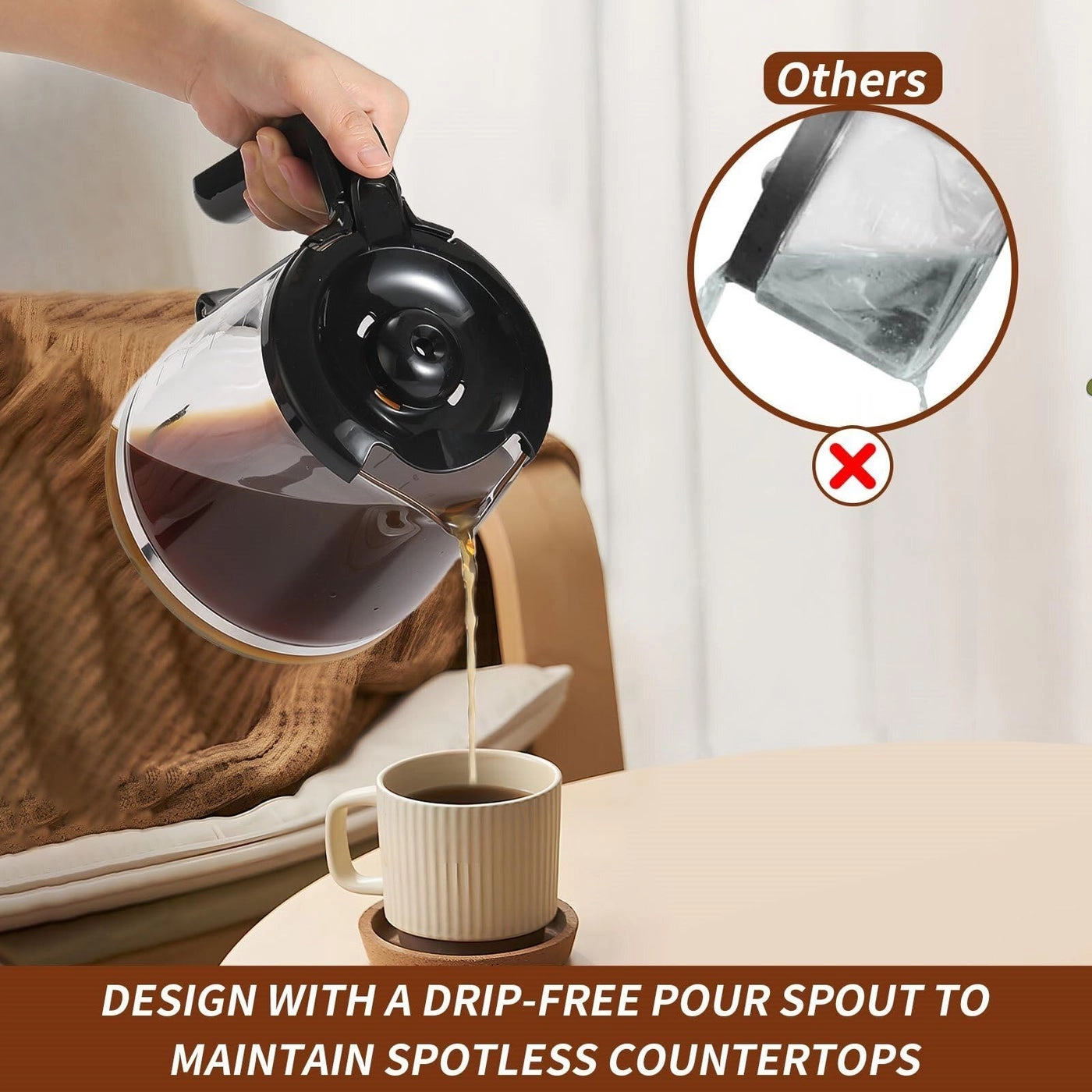 12-Cup Glass Coffee Carafe Replacement - 12-Cup