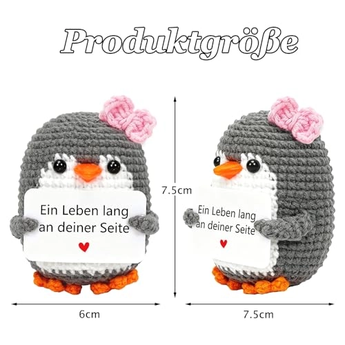 Penguin Positive Penguin 15 cm Knitted - Pocket Hug