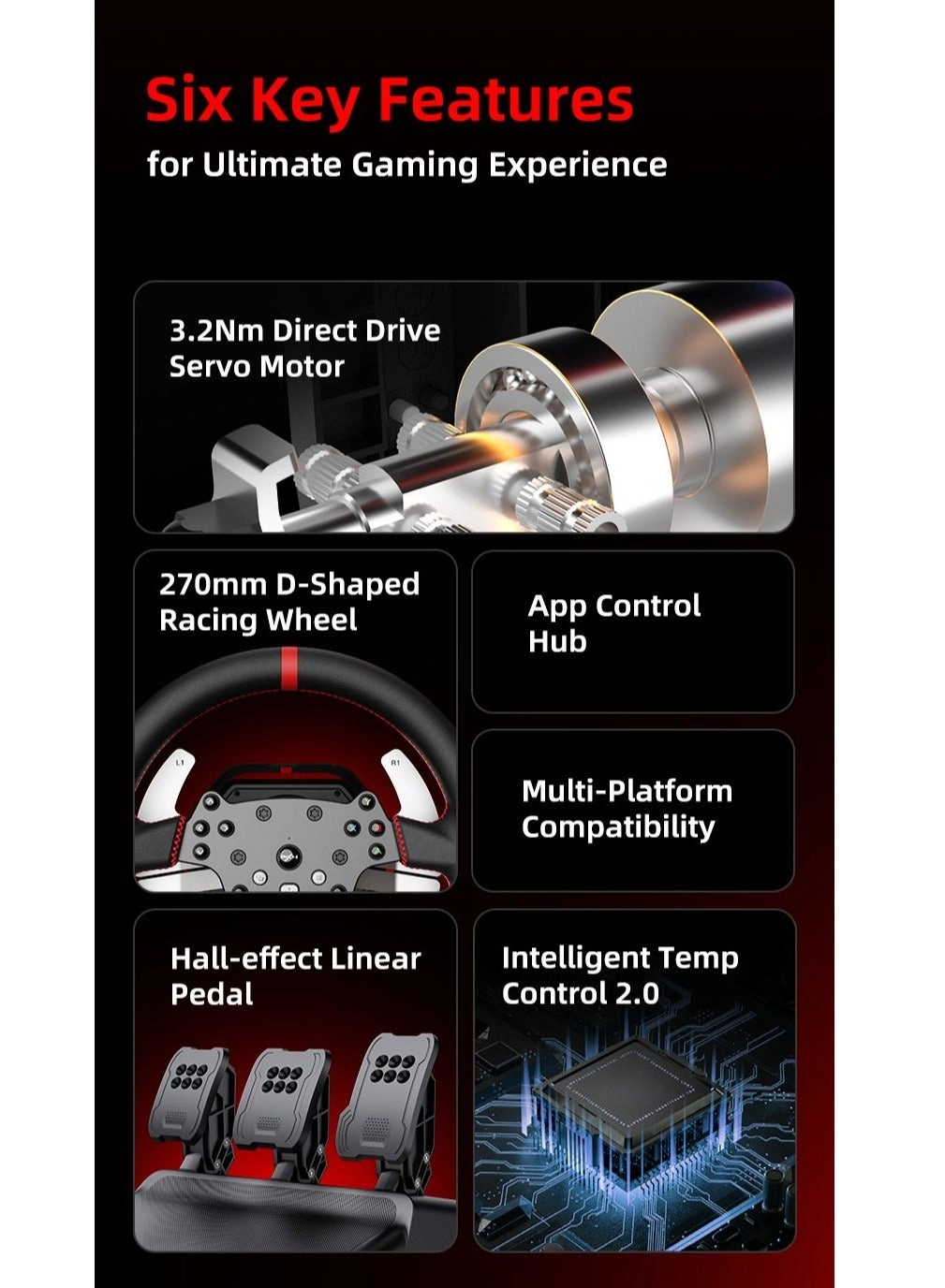 V10 Pro Racing Wheel & Pedals - PC, Xbox, PS4