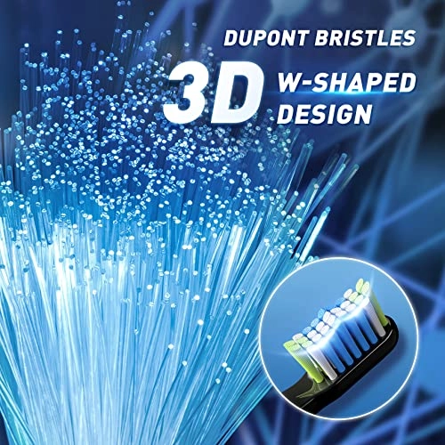 Sonic Electric Toothbrush - 40000 VPM 10 Brush Heads 3 Modes