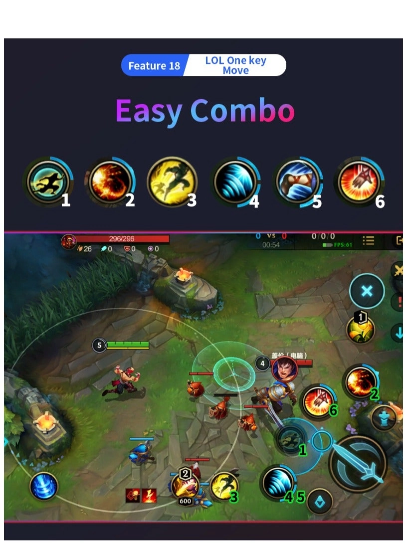 Converter + Mouse + Keyboard + Mouse Pad + Mobile Phone Holder - Bluetooth