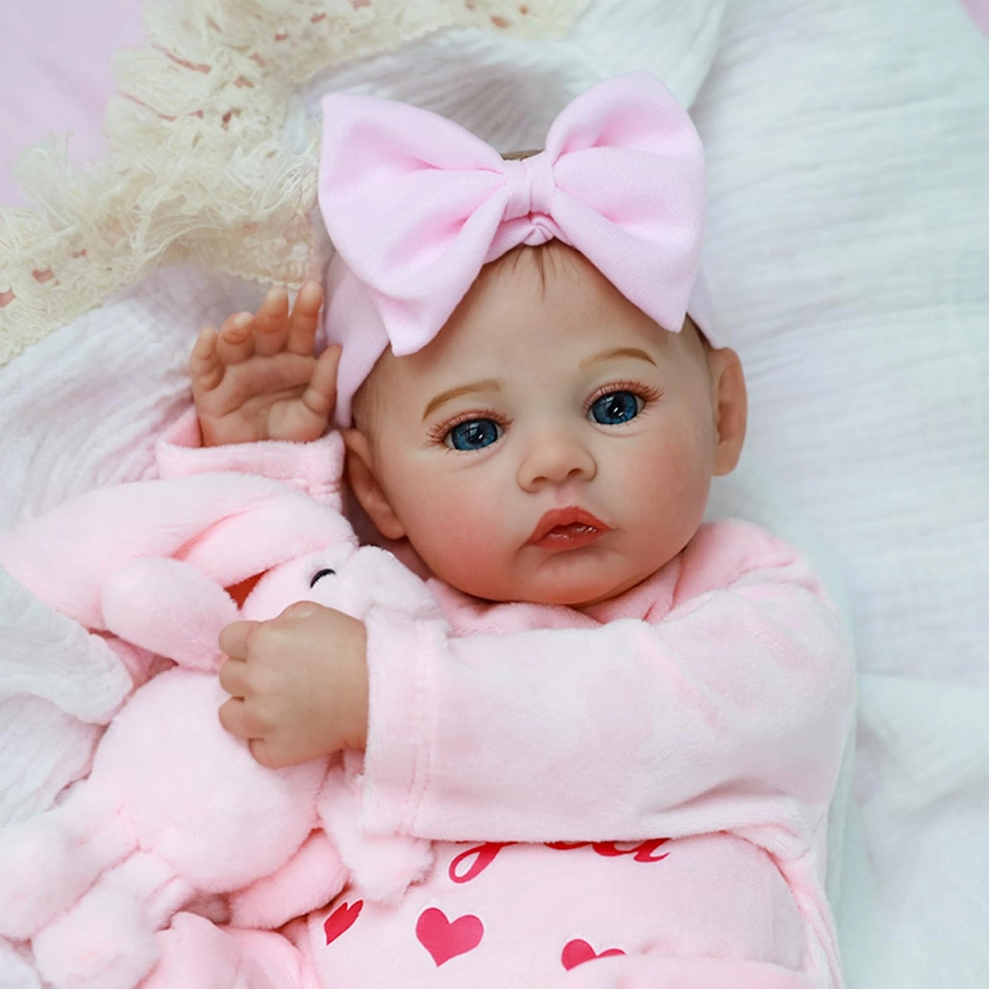 Reborn Baby Doll - 18 Inch Vinyl Open Eyes