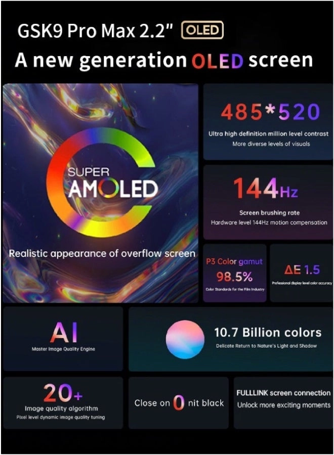 GSK 9 Pro Max - 2.2″ AMOLED HD 280mAh