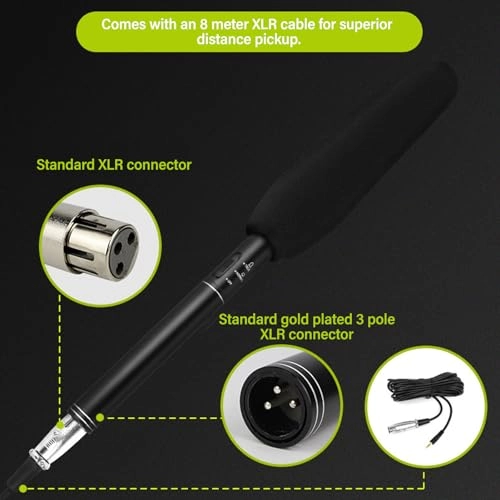 Hamweshat1evog2bq XLR+3.5mm-Mini-Jack Microphone