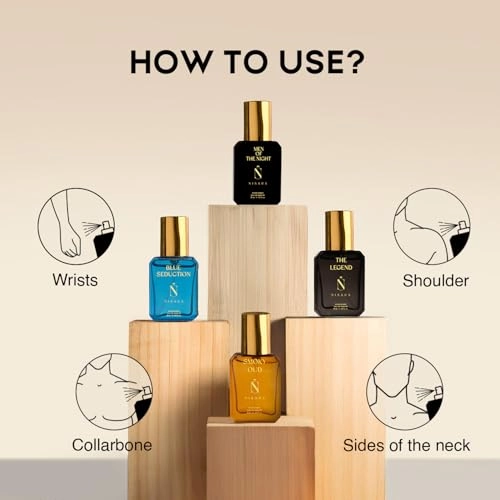 Men of the Night - 15ml + Blue Seduction - 15ml + The Legend - 15ml + Smoky Oud - 15ml