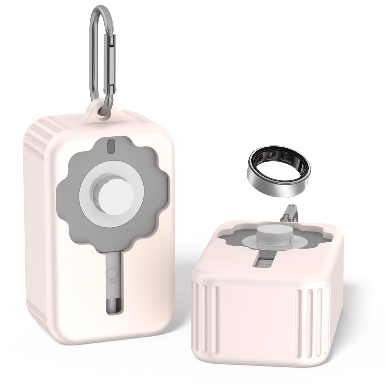 Silicone Charger Protector Cover - Compatible with Oura Ring 4 Charger Shockproof Black