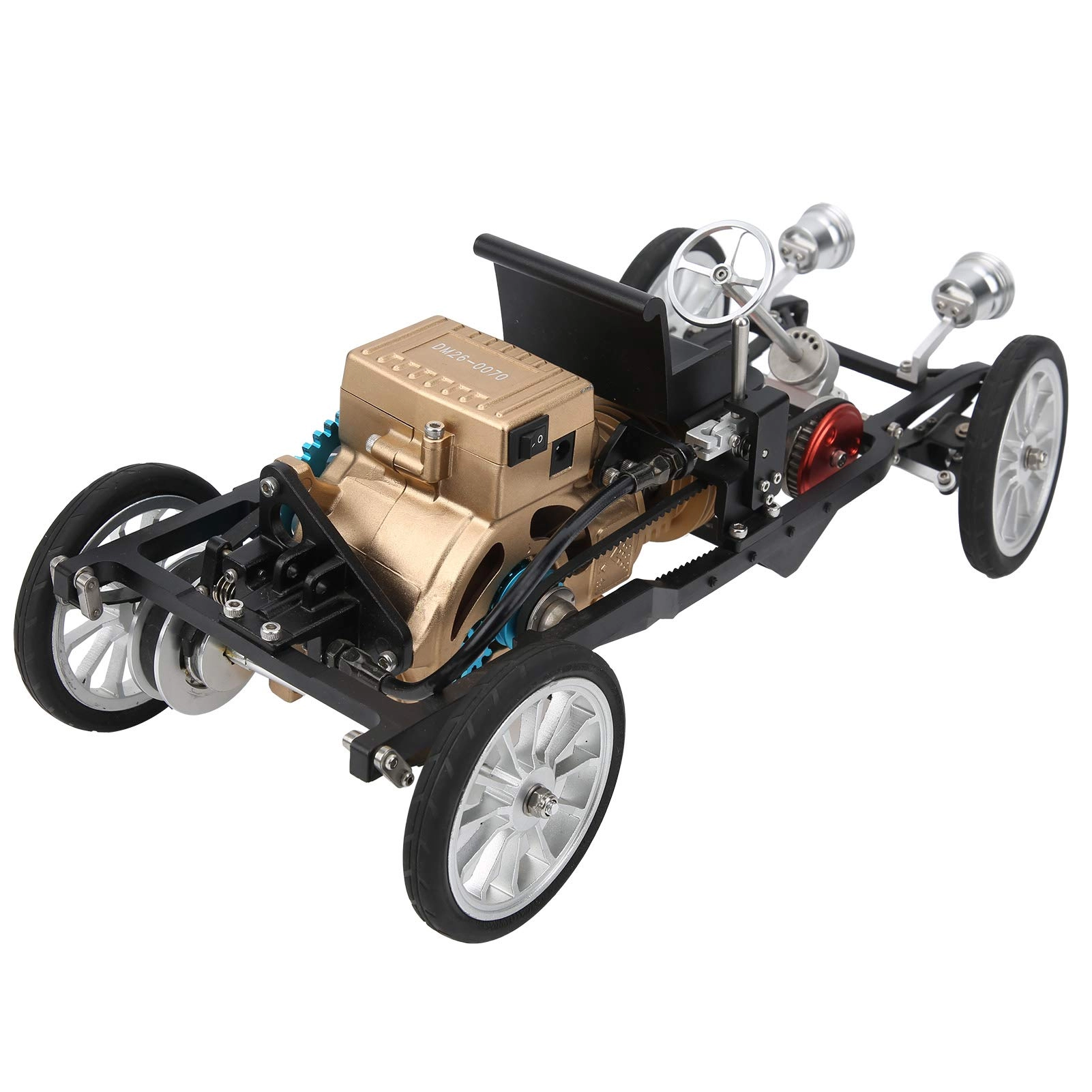 LZFuiop Single Cylinder Car Building Kit - 250 pcs