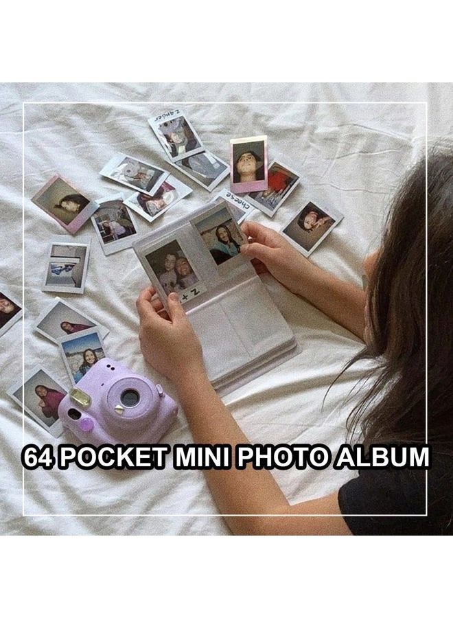 Camera Case - Shiny purple + Mini Photo Album + Selfie Lens + Color Filters + Photo Frames + Sticker