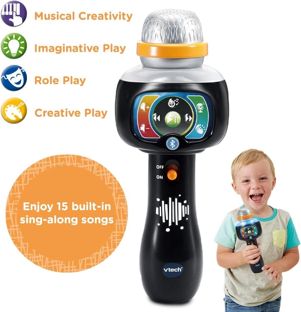 Singing Sounds Microphone - 15 Built-in Sing-Along Songs Suitable for 2 to 6 years