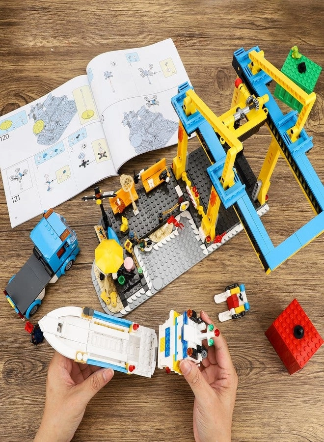 Seaside Harbor - Compatible with Lego Container Crane and Truck