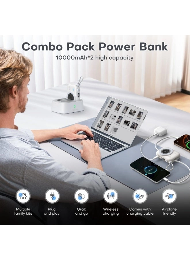 2-in-1 Magnetic Battery Pack - 10000mAh 22.5W