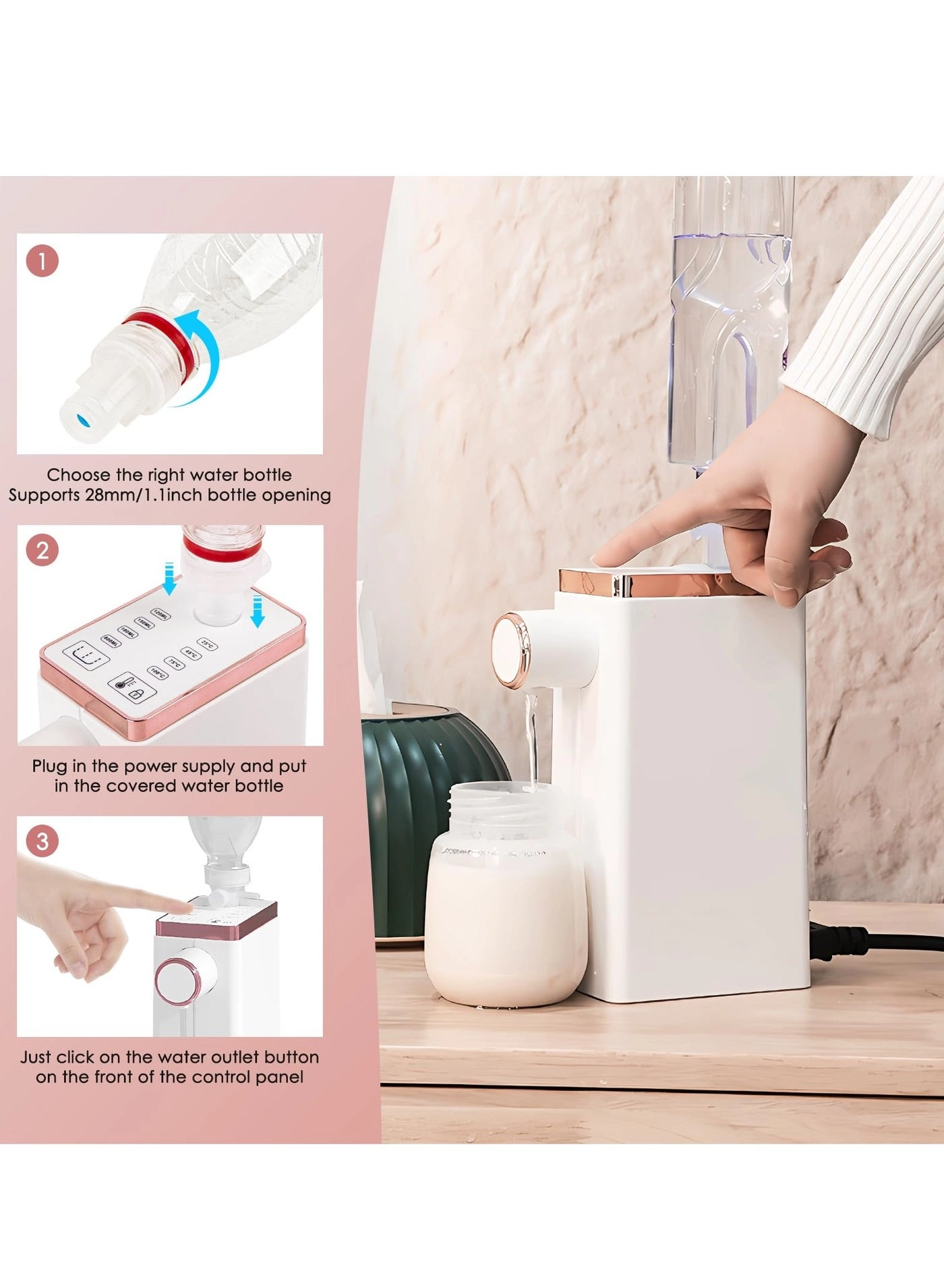 Instant Hot Water Dispenser - 4 Temperatures Quick Heating