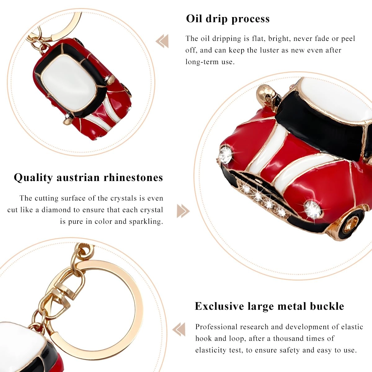 Car Model Rhinestone Keychain