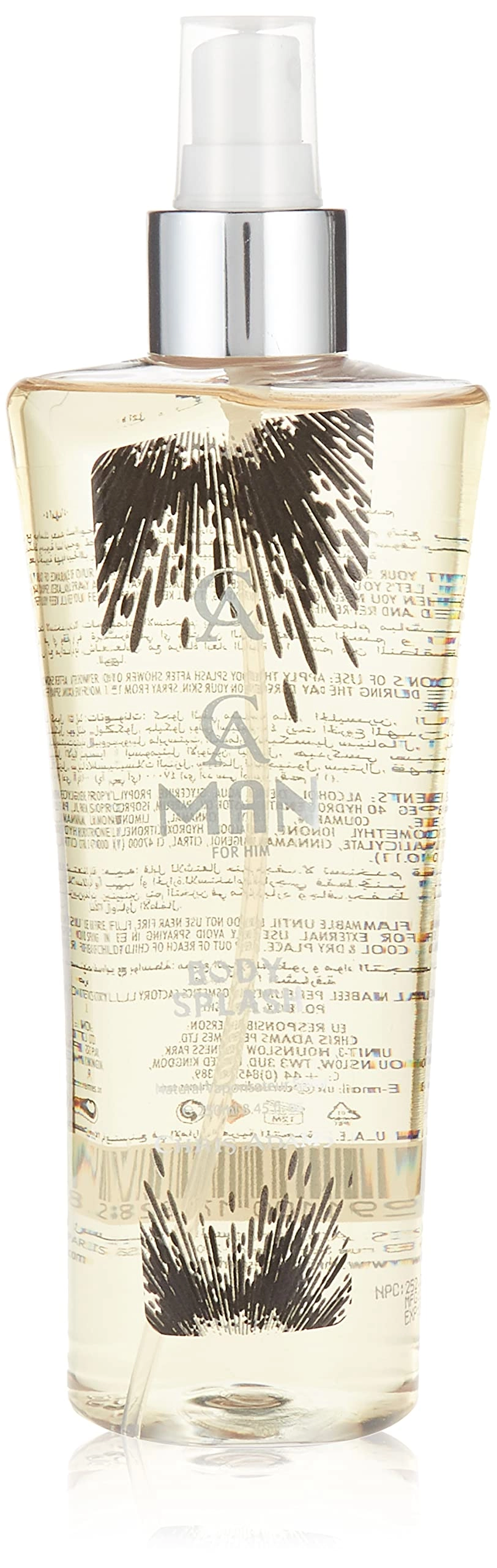 Nabeel Perfumes Man Bodysplash - 250 Milliliters Cedar, Floral, Fruity, Sandalwood, Vanilla