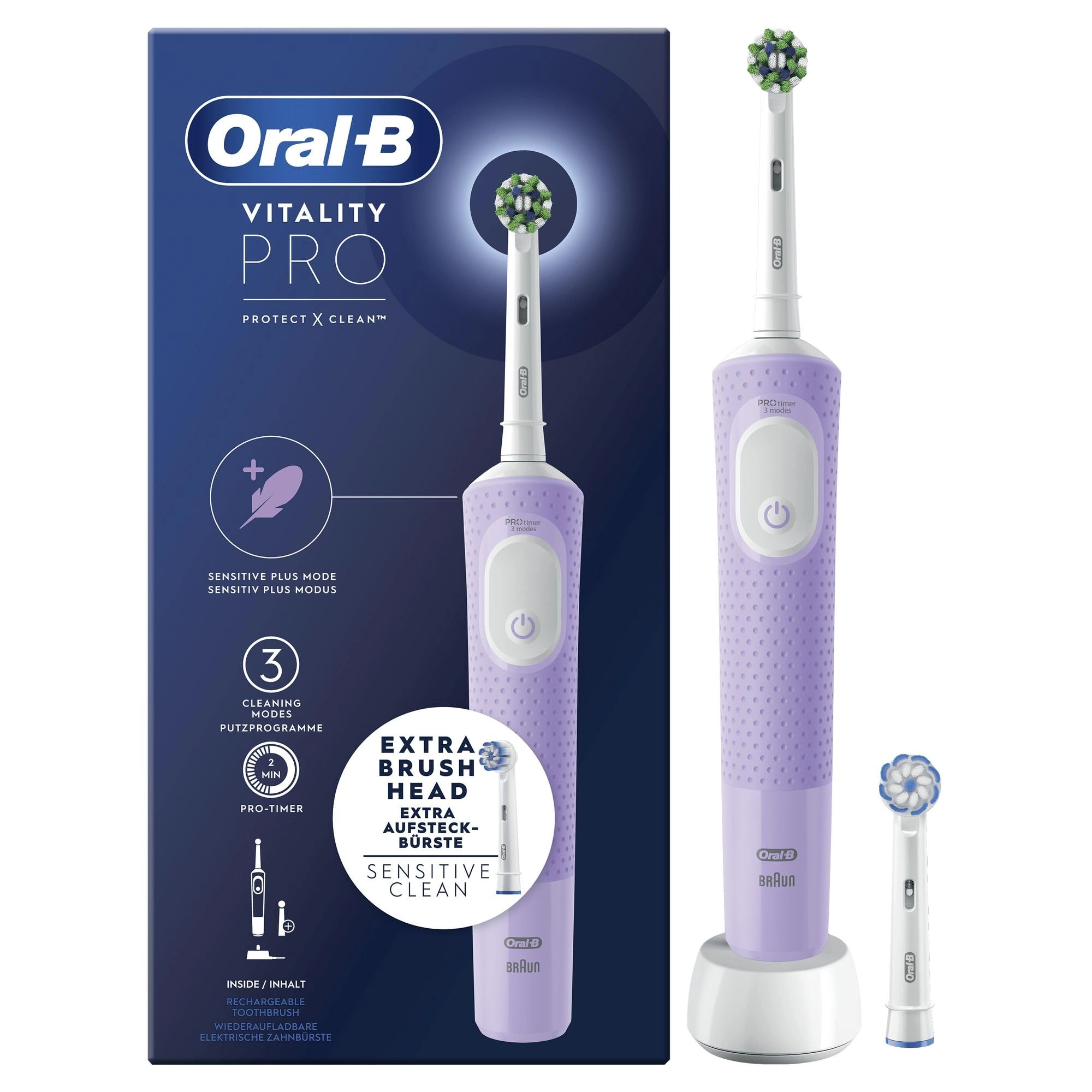 Braun D103.413.3 - Electric Toothbrush 3 cleaning modes 2 min timer