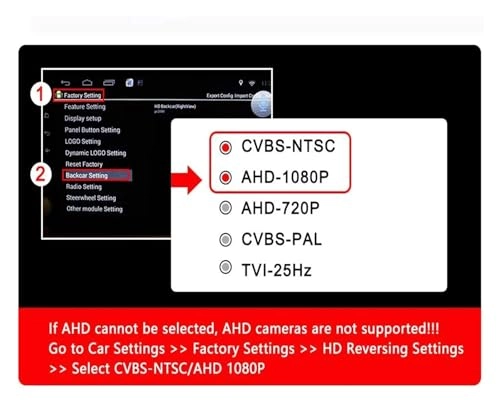 Rear View Parking Camera - Night Vision 1080p/720p