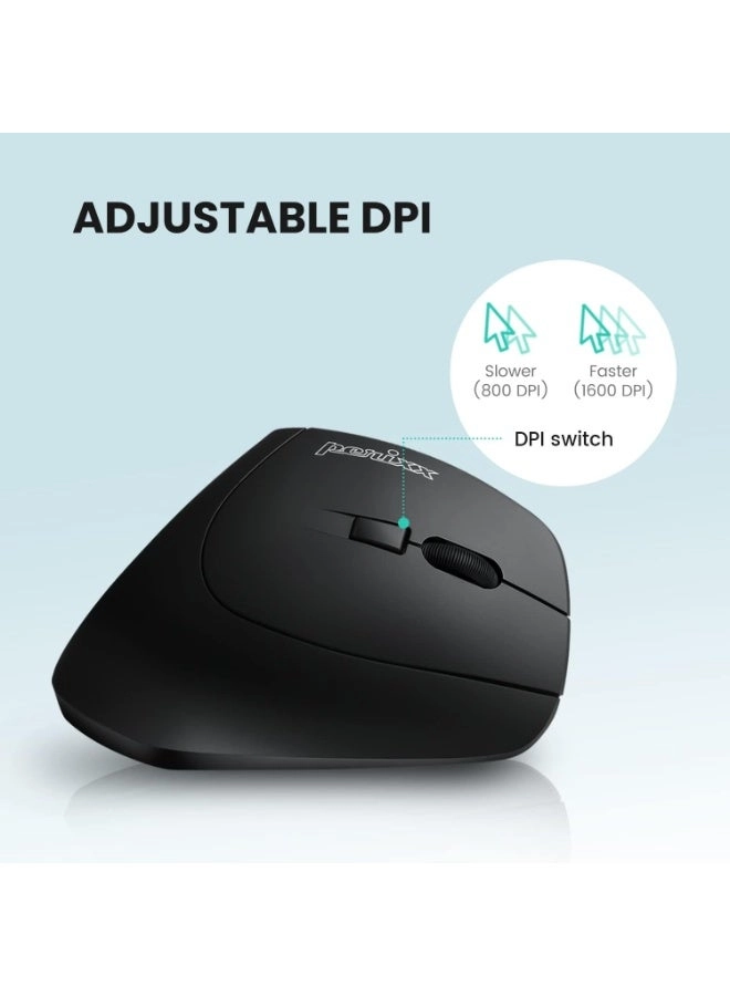 Perimice804 Vertical Mouse - Bluetooth