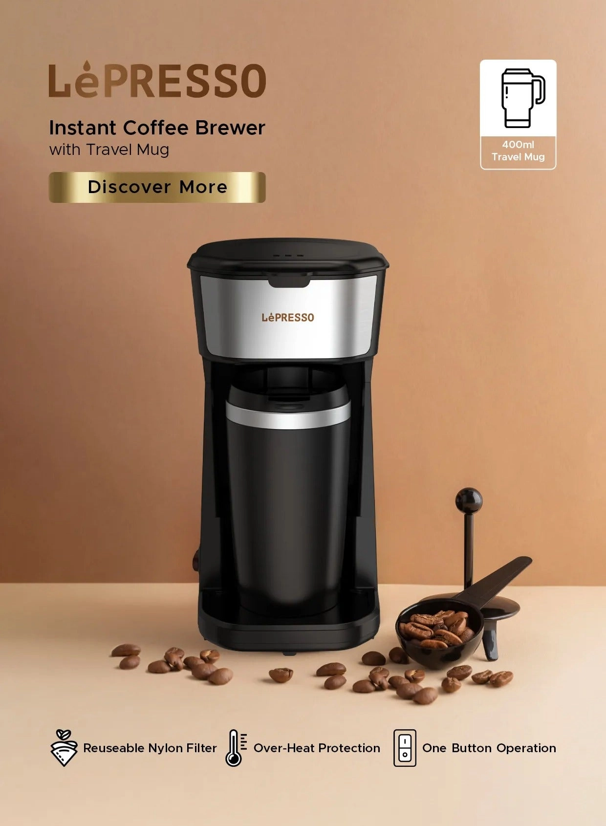 Coffee Maker - 0.4 Liter Espresso Maker|Turkish Coffee Maker