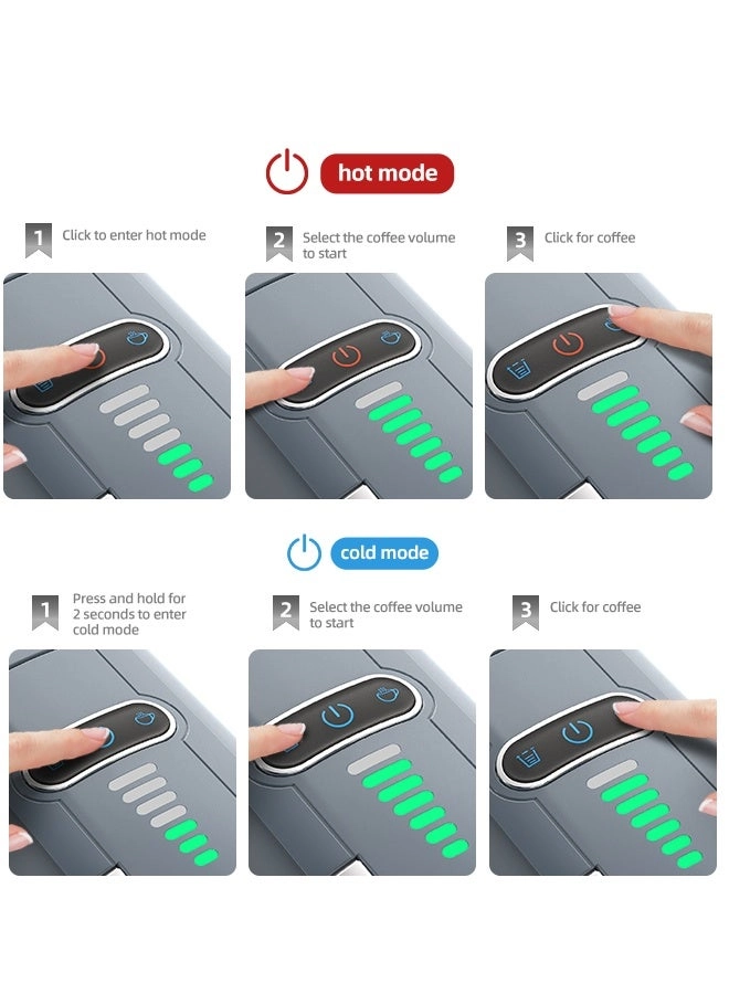 5-in-1 Capsule Espresso Machine & Milk H2B M1A