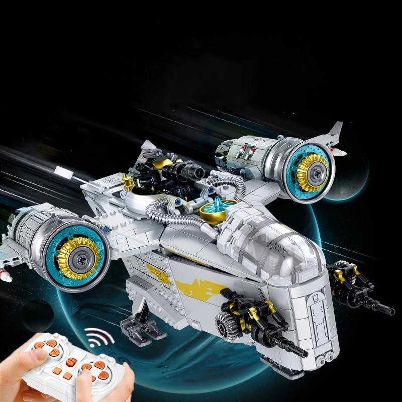 Menbis Narwhalsc MOC SF/SW Starship (60517) - Display Box Vehicle