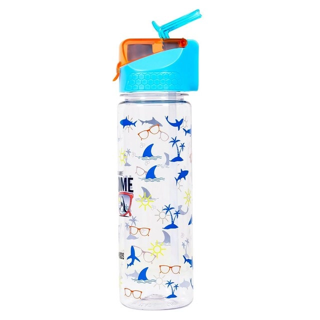 Jawsome Shark 2 - In - 1 Tritan Water Bottle - 650 ml Sipper
