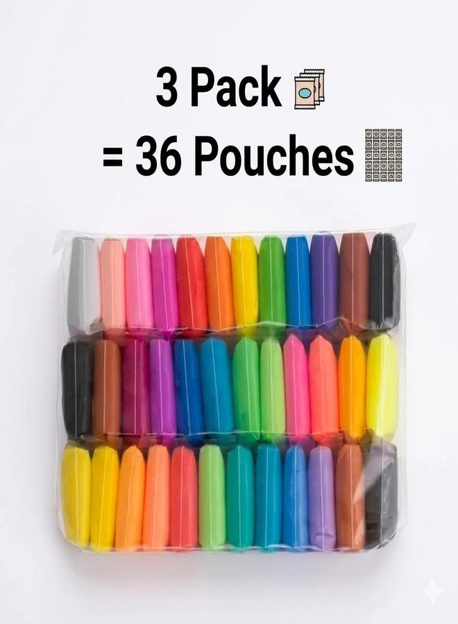 TOYSOLMANISH Modeling Clay Set - Soft Non-hardening 36 pcs.
