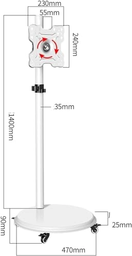 Mobile TV stand - 30kg 24-43 inches