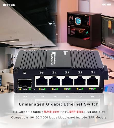 5 port | 5 Gigabit and SFP Slot(NON POE) 5-Ports