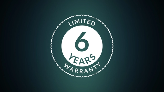 6-Year Warranty – Because Satisfaction Matters