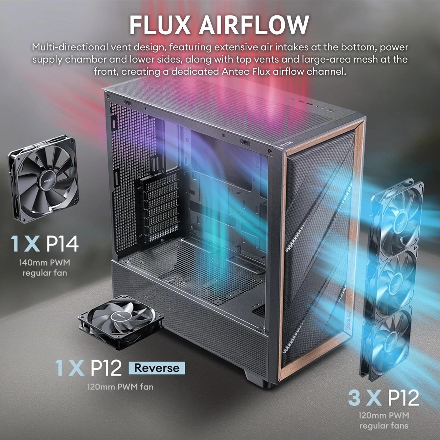 Flux Wood - Mid-Tower E-ATX