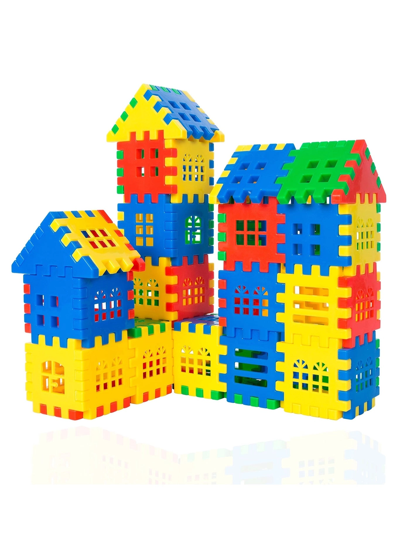 Interlocking Building Blocks - 100 pcs