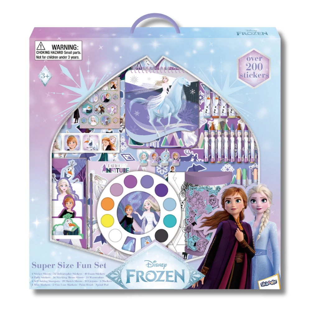 Disney Frozen 2 Art Kit - 200+ Pcs crayons markers watercolors
