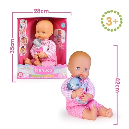 Mimoson Baby Doll - 42 cm soft body plush puppy Ages 3+