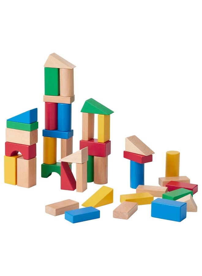 Wooden Building Block Set - 40 pcs