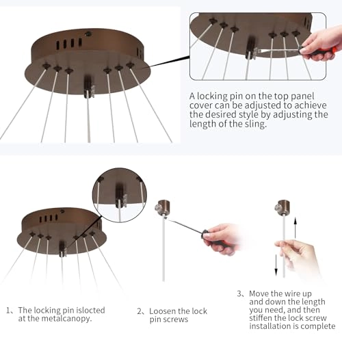 LED Chandelier - up to 100 cm