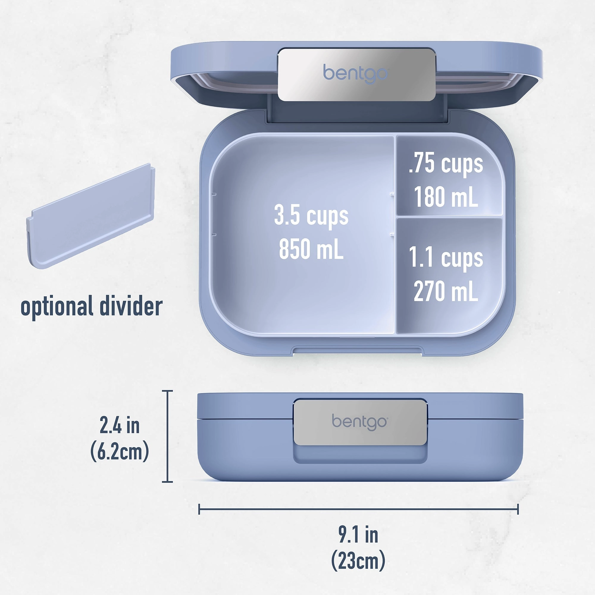 Modern Lunch Box - Navy Blue 5 cups / 850 ml