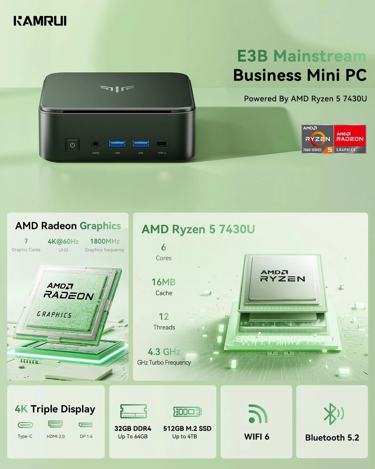 E3B - 16GB 512GB 7430U