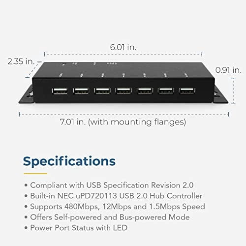 7-Port hub - Type B connector