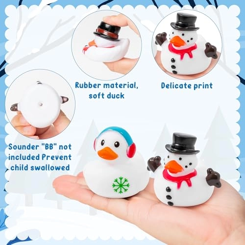 Winter Rubber Ducks - 20 Set 60 Pieces
