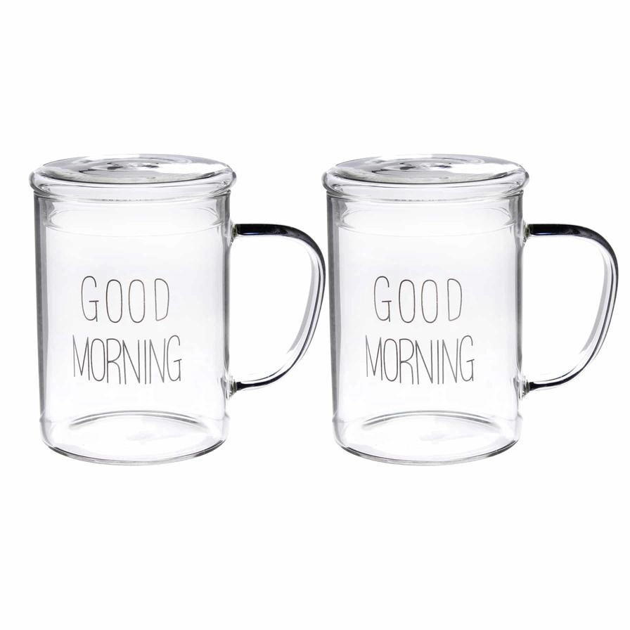 NEOFLAM Borosilicate Glass Double Wall Mug - 450 ml
