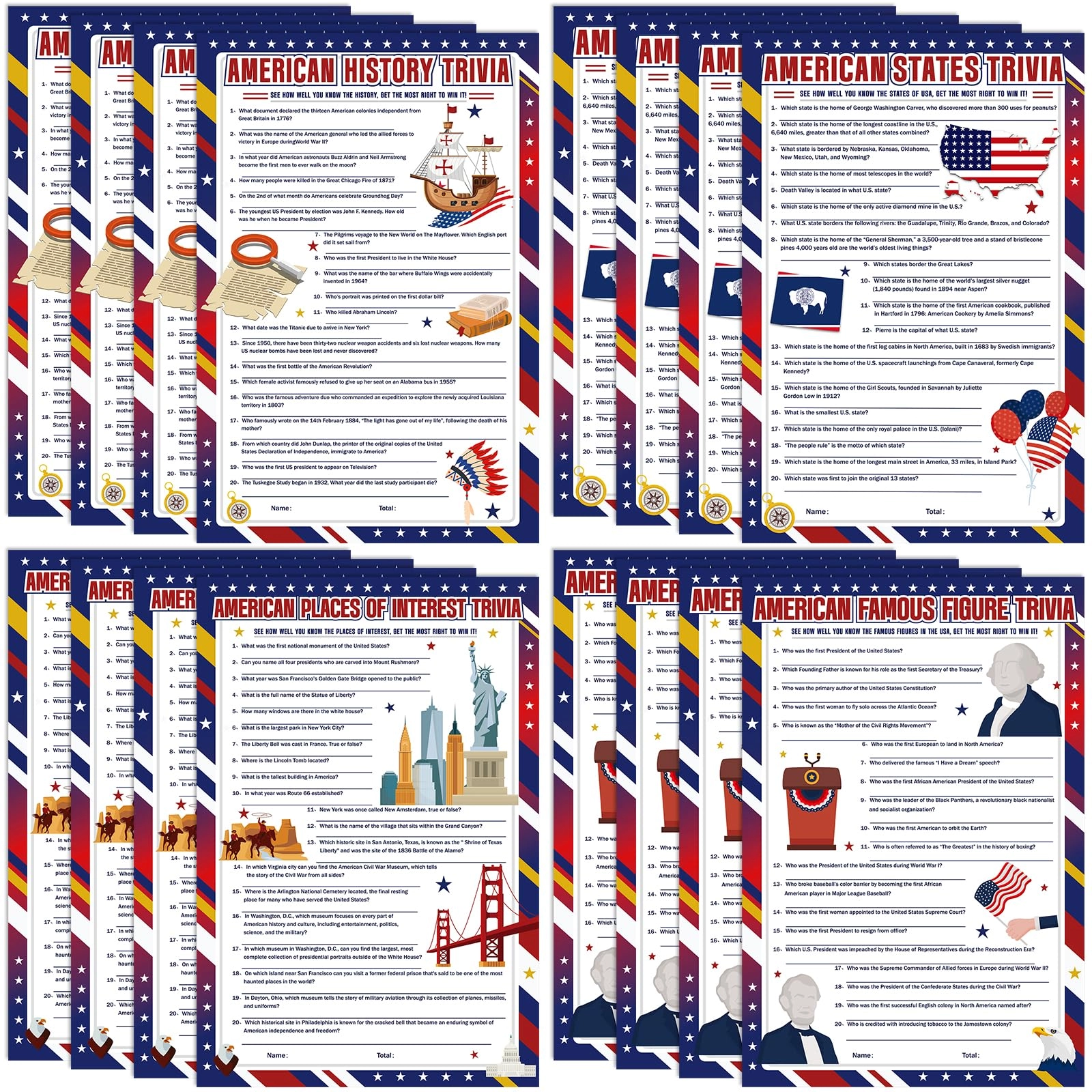 Lonfliness American Trivia Game