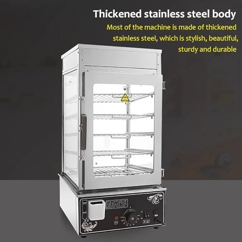 5-layer Commercial Steamed Bun Machine - 360° Circulation Heating Automatic Power Off