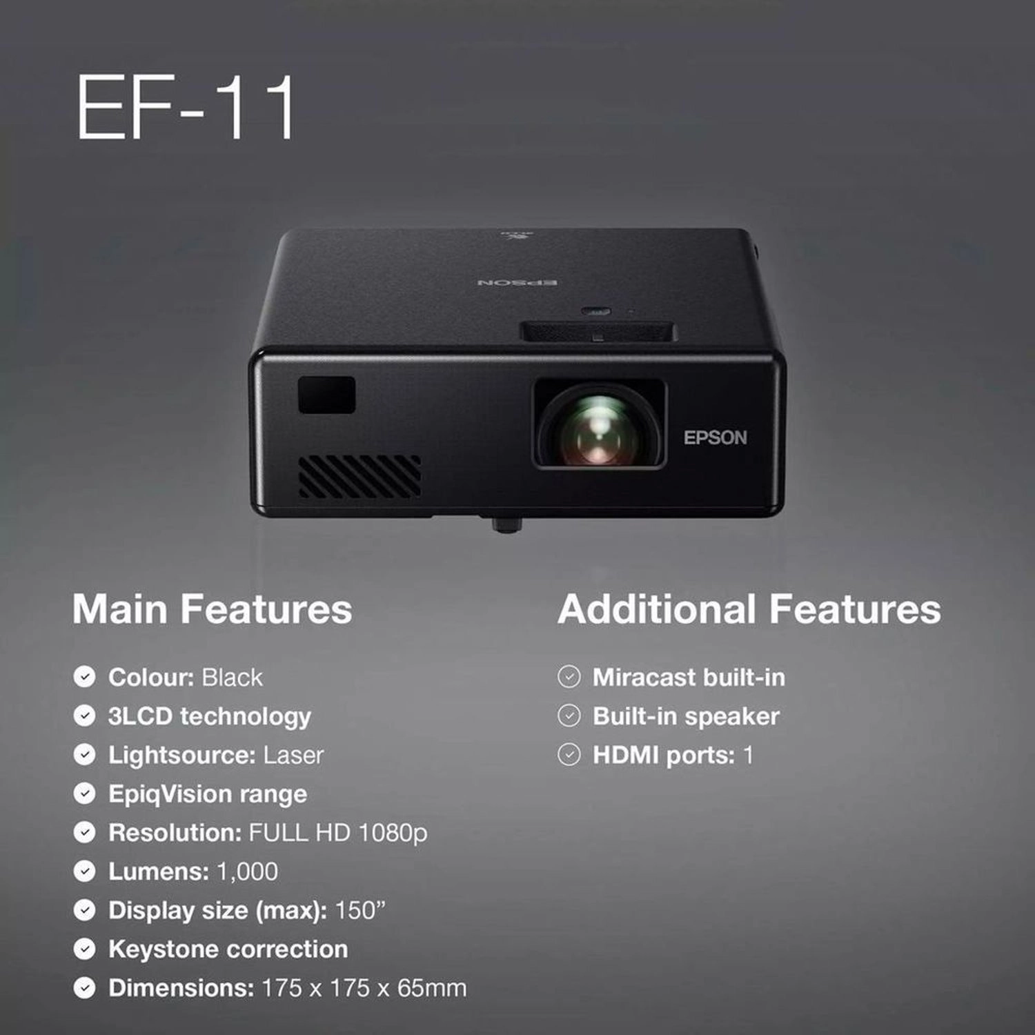 EF-11 V11HA23040 1,000 Lumens