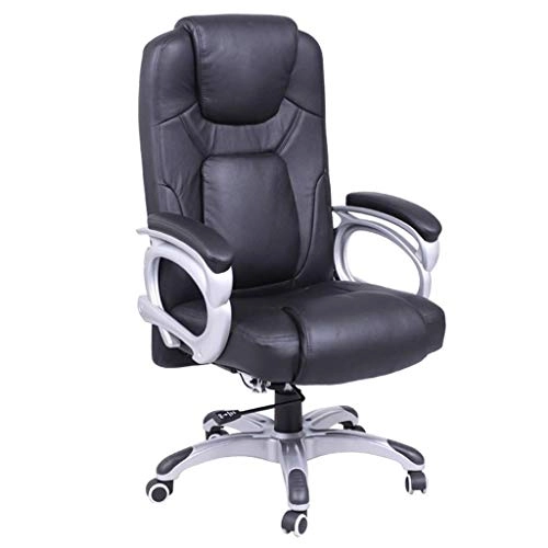 Desk Chair - PU Leather Brown High Back