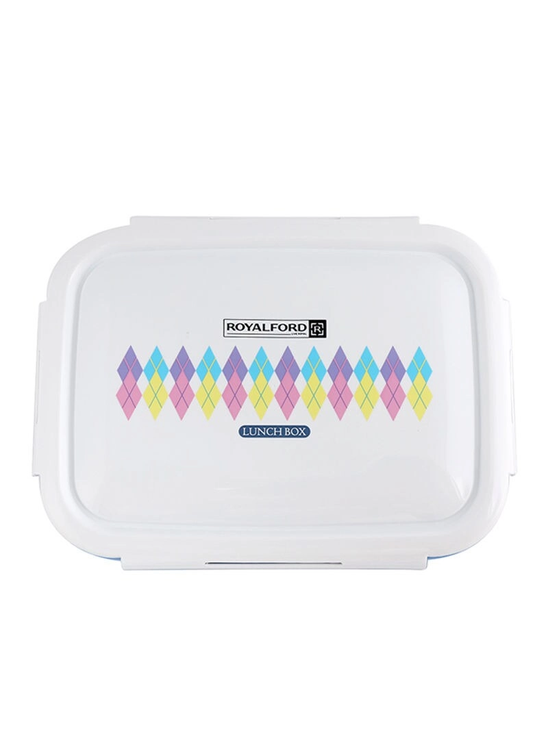 Air Tight Lunch Box - Blue/White standard
